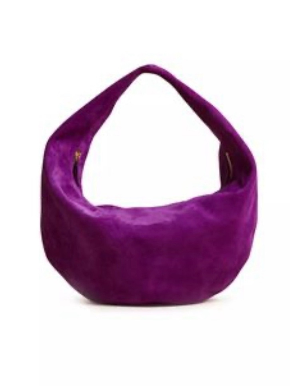 LOFT Suede Hobo Bag in Deep Purple